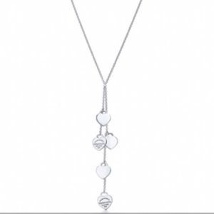 Tiffany & Co. Silver Heart Drop necklace